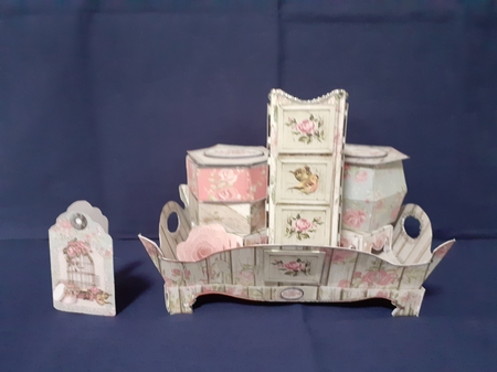 Shabby Chic French Vanity Set - Rustic Rose by Jenny Caldwell