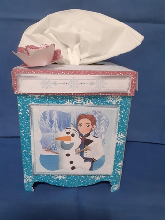 Snowflake Princess & Friends - Tissue Box Cover and Decorative Plaque by Jenny Caldwell