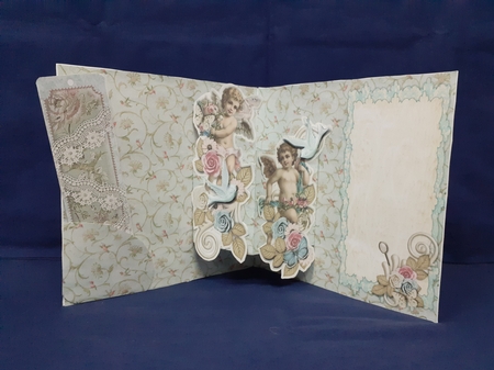 A Fine Romance 8X8 Ornate Keepsake Box, Popup Card, Bookmark & Hanging Heart Gift Kit by Jenny Caldwell
