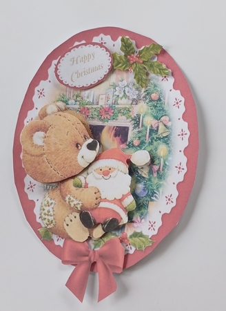 Vintage Christmas Teddy Toppers set of 5 A4 Sheets by Jenny Caldwell