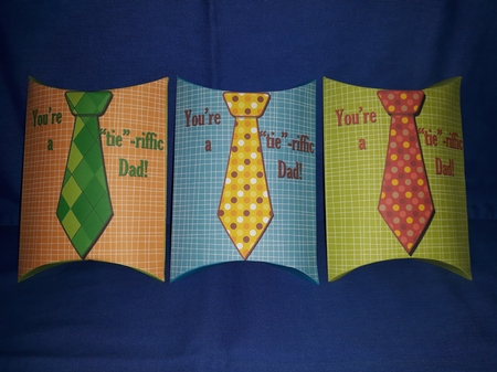 Fathers Day Pillow Boxes by Jenny Caldwell