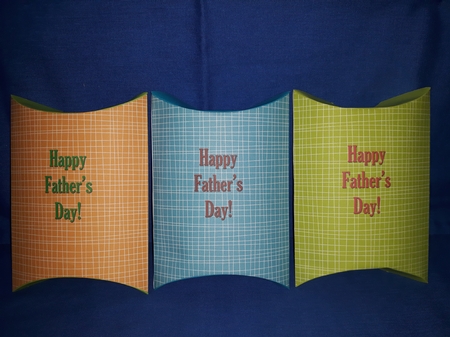 Fathers Day Pillow Boxes by Jenny Caldwell