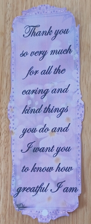 thank you book marks by Jenny Caldwell