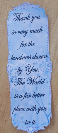 thank you book marks by Jenny Caldwell