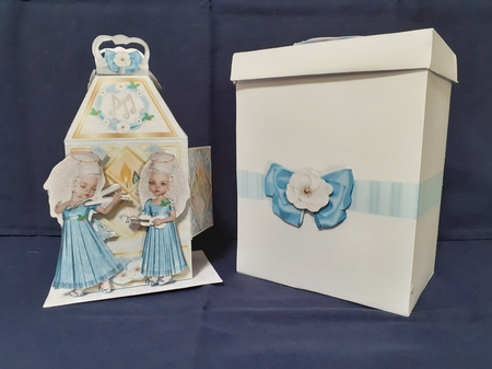 CHRISTMAS GIFT LANTERN CARD  - An Orchestra of Angels by Jenny Caldwell