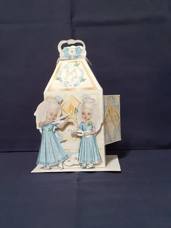 CHRISTMAS GIFT LANTERN CARD  - An Orchestra of Angels by Jenny Caldwell