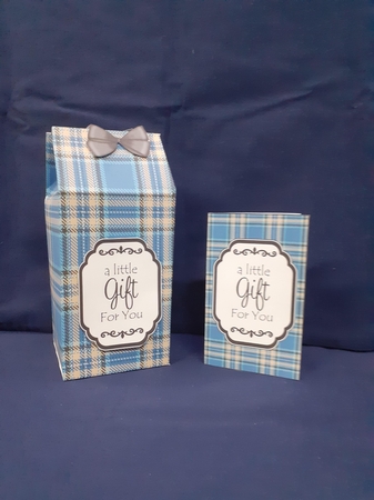 3D Tartan Milk Carton Treat Box Mini Kit by Jenny Caldwell