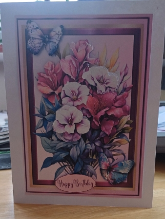 thinking of you with roses by Jenny Caldwell