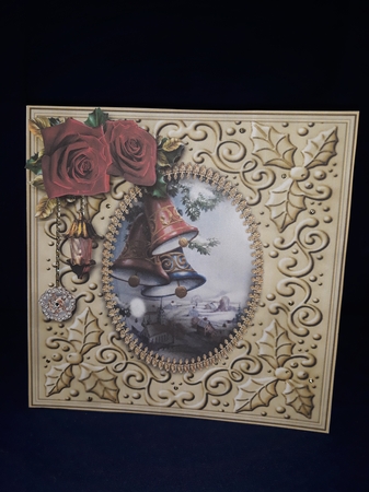 Embossed Holly - Christmas Bells by Jenny Caldwell
