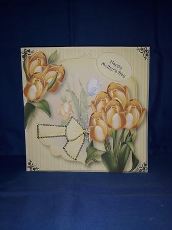Yellow Tulips Beauty 8x8 by Jenny Caldwell