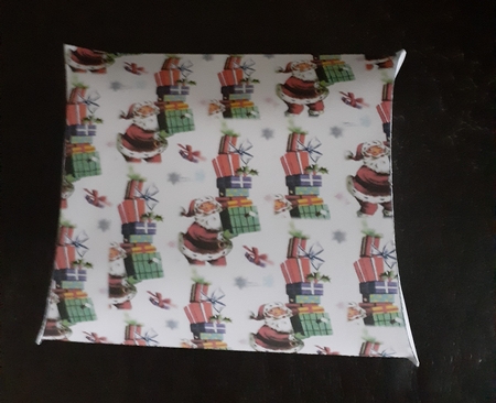 Vintage Santa With Presents 7x5 Pillow Box by Jenny Caldwell