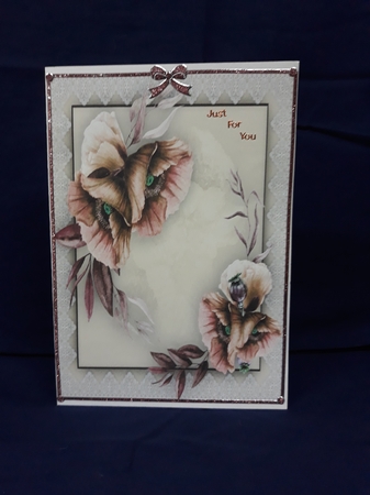 A5  Buff Anemomes With Verse by Jenny Caldwell