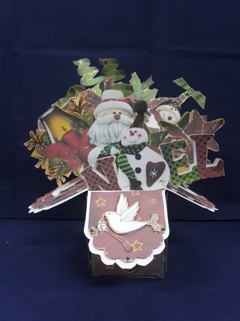 Home for Christmas pop up box card kit by Jenny Caldwell