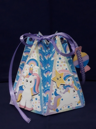 UNICORN MAGIC - OCTAGON FAVOR GIFT BAG by Jenny Caldwell