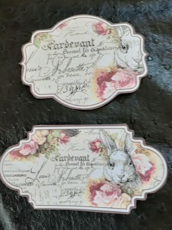 Shabby Chic Rabbit Labels by Jenny Caldwell