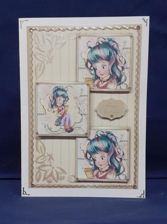 99 Messages 3 Chats Three Square Quick Card by Jenny Caldwell
