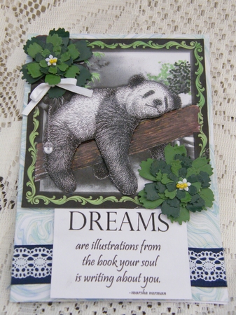 Cute Chillout Panda Card Front Kit Featured Gallery Photo