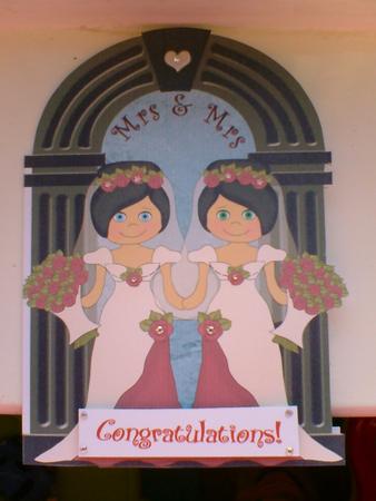 Gay Wedding Civil Partnership Brides by Jenny Walton