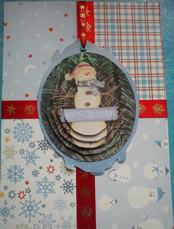 Blue Snowmen by Jenny Walton