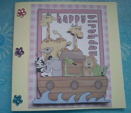 Ark Card Front Girl by Jenny Walton