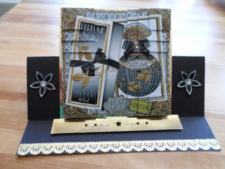 Boxed Silver Perfume 5in Quad Corner Stacker by Jessica Vine
