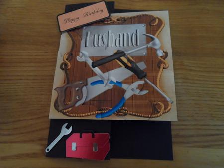 Husband Tools Card Front by Jessica Vine