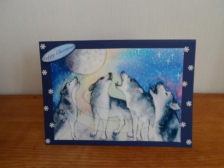 Wolves at Choir Practice Oval Pyramid by Jessica Vine