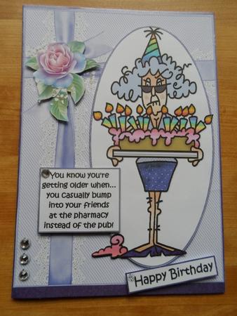 Stella and Getting Older Quick Card by Jessica Vine