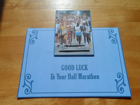 Over the Edge Half Marathon - Good Luck by Jessica Vine