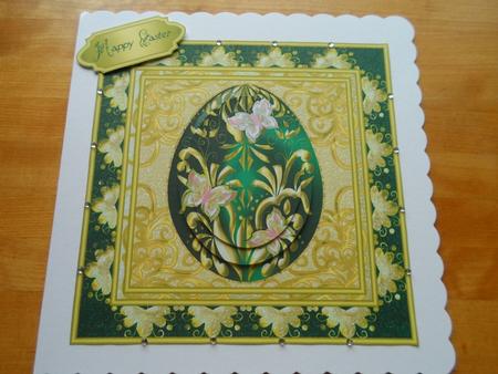 Easter Egg Pyramid Card Front 1 by Jessica Vine