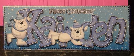 Xmas Large Dl Kaiden Quick Card N 3D Decoupage by Jessie Whiteford