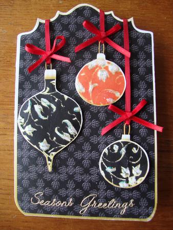 Baubles on Black by Jill Duncanson