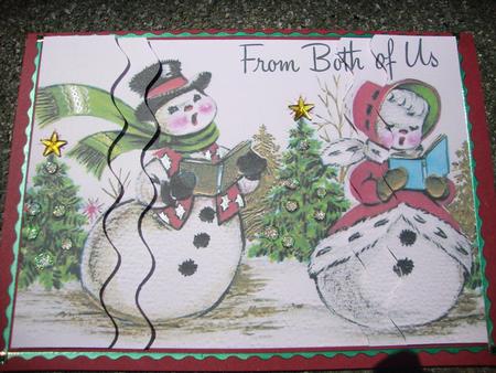 From Both of Us Snowman Wavy Side Stacker by Jill Duncanson