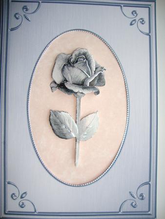 'metallic Frame Embossed' Card Front or Insert by Jill Duncanson