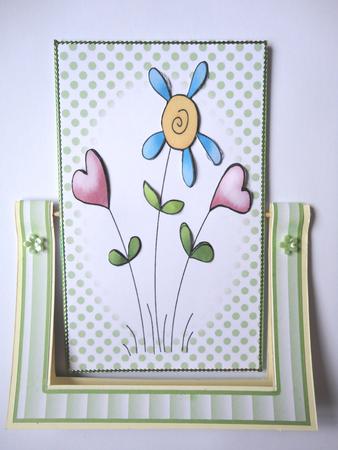 Pretty Summertime Flowers Spinner Card by Jill Duncanson