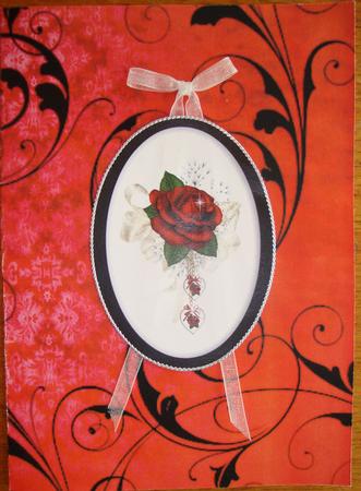Black Holly Christmas Swirls Backing Paper by Jill Duncanson
