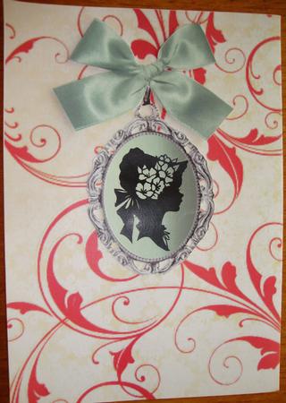 Christmas Poinsettia Swirls Backing Paper by Jill Duncanson