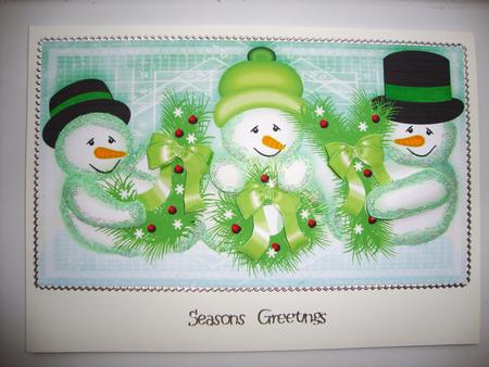 Christmas Joy Decoupage in Olive by Jill Duncanson