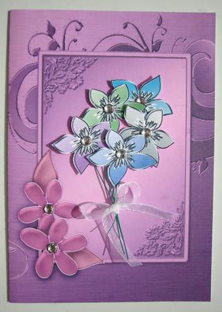 Flowers with Diamonds Matching Insert 5 x 7 Portrait by Jill Duncanson