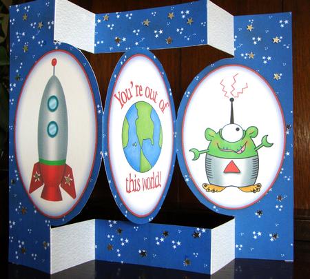 Out of This World - Pop Out Card by Jill Duncanson