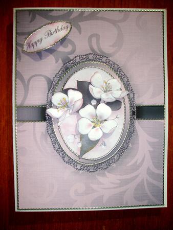 Elegant Metallic Greeting Matching Insert A5 Portrait by Jill Duncanson