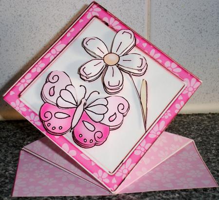 Butterfly Diamond Top Card by Jill Haynes