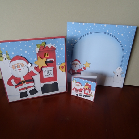 3D Animated Sleeps Till Santa Christmas Postbox Countdown Card Kit - Santa has an Xmas Star by Jillian Bond