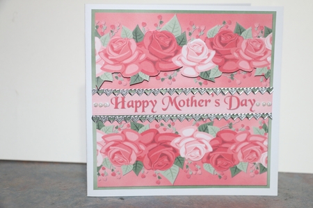 Mothers Day Rose Card by Jillian Bond