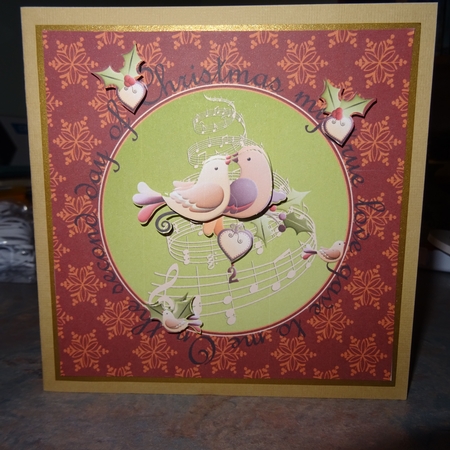 The Second Day of Christmas Partridge Pear Tree Christmas Card Making Mini Kit by Jillian Bond