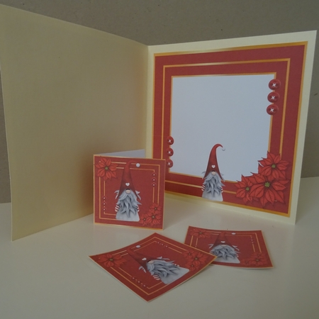 Simply Red Christmas Card 2 by Jillian Bond