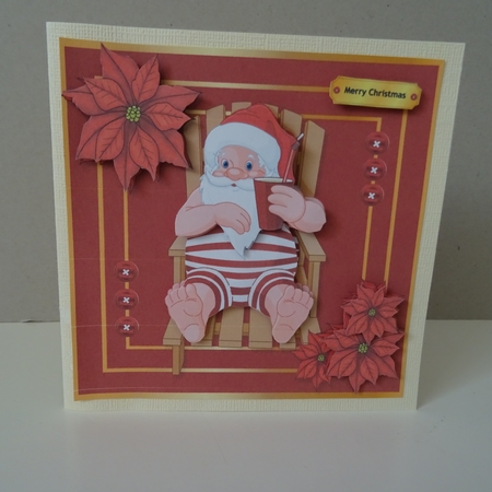 Simply Red Christmas Card 5 by Jillian Bond