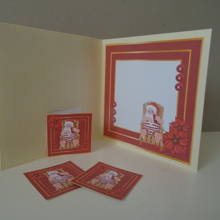 Simply Red Christmas Card 5 by Jillian Bond