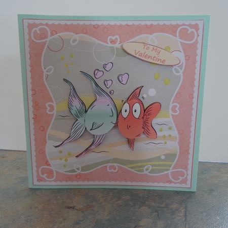Love Bubbles Romantic/Anniversary Decoupage Topper 1 by Jillian Bond