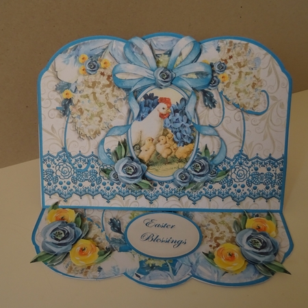 Shaped Vintage Easter Easel Mini Kit-7 by Jillian Bond